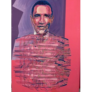Manu Ngog - "Obama feu de paille" - 2008 